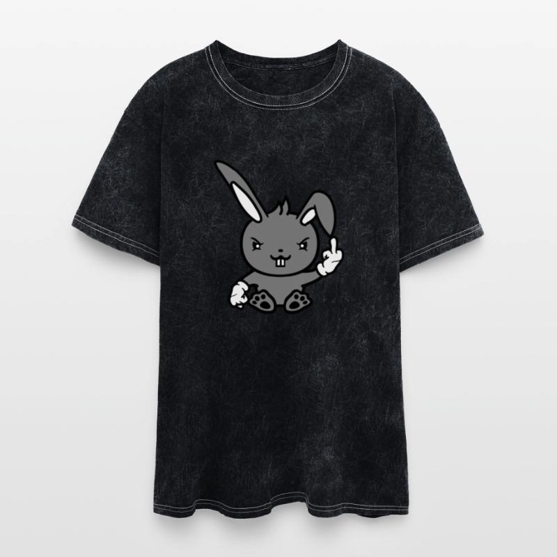 Rabbit Middle Finger Showing Naughty Cheeky Insult