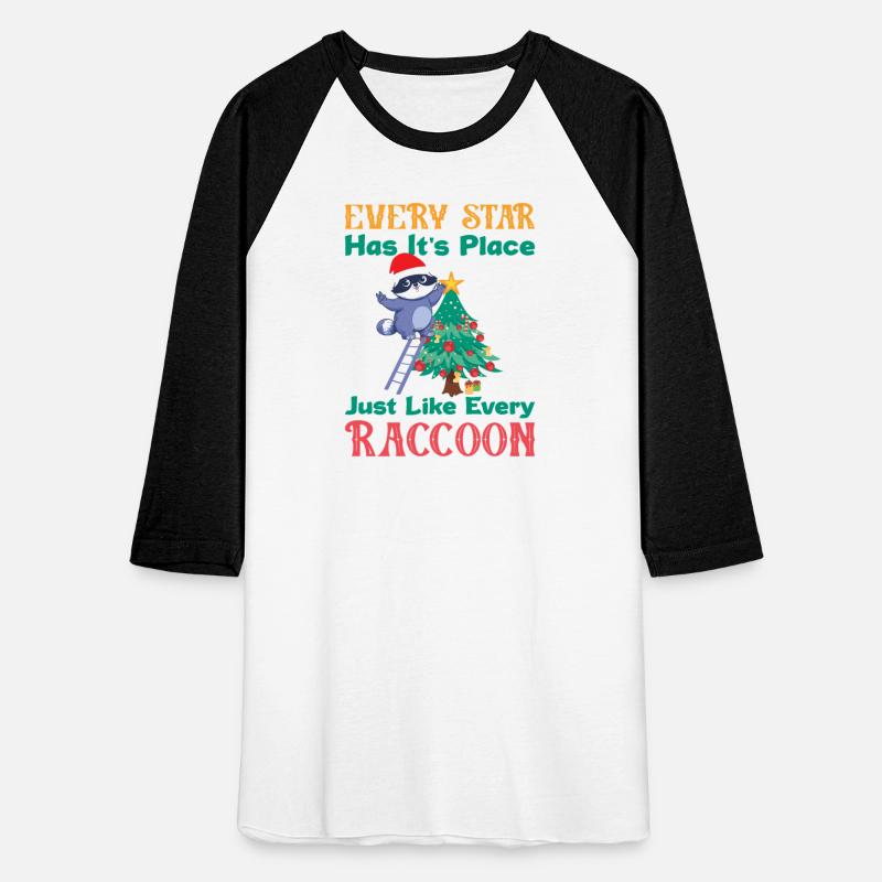 Raccoon & Stars Tee - Christmas