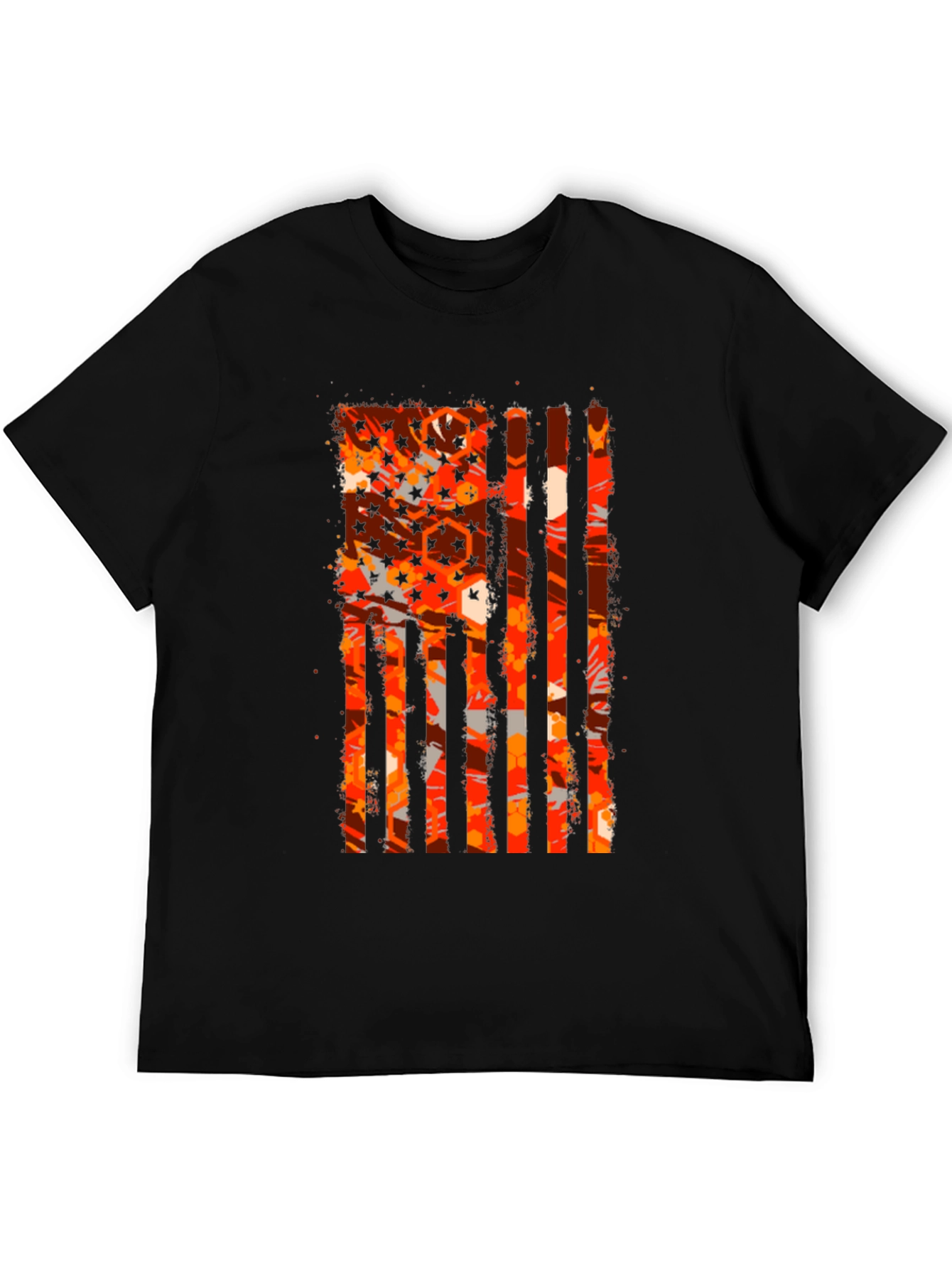 Patriotic Distressed American Flag Graphic Tee