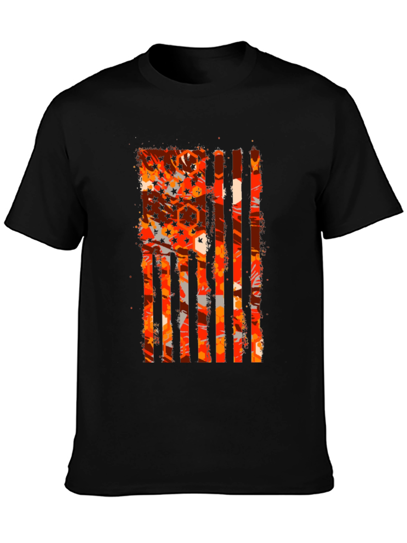 Patriotic Distressed American Flag Graphic Tee