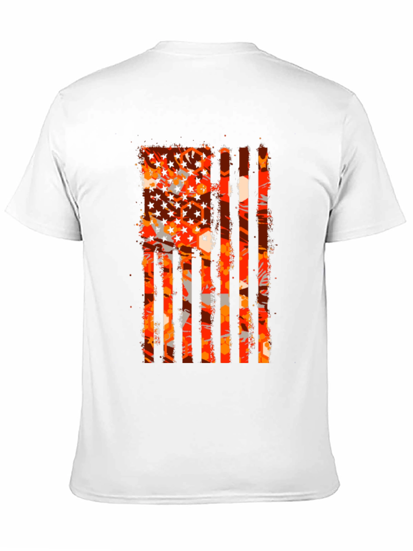 Patriotic Distressed American Flag Graphic Tee
