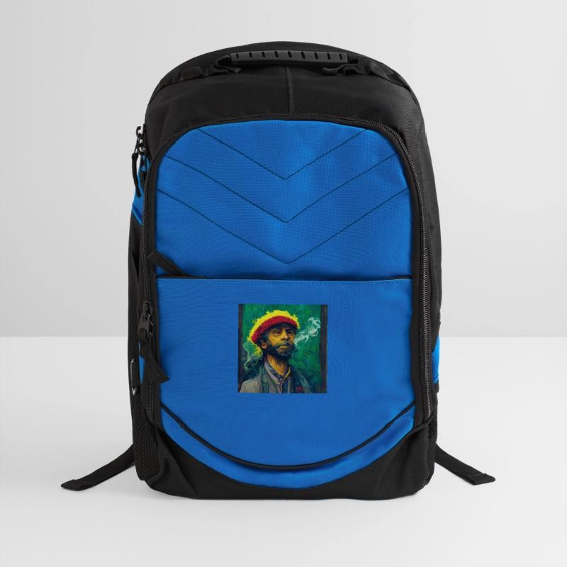 Rastafari Smoking weed painting