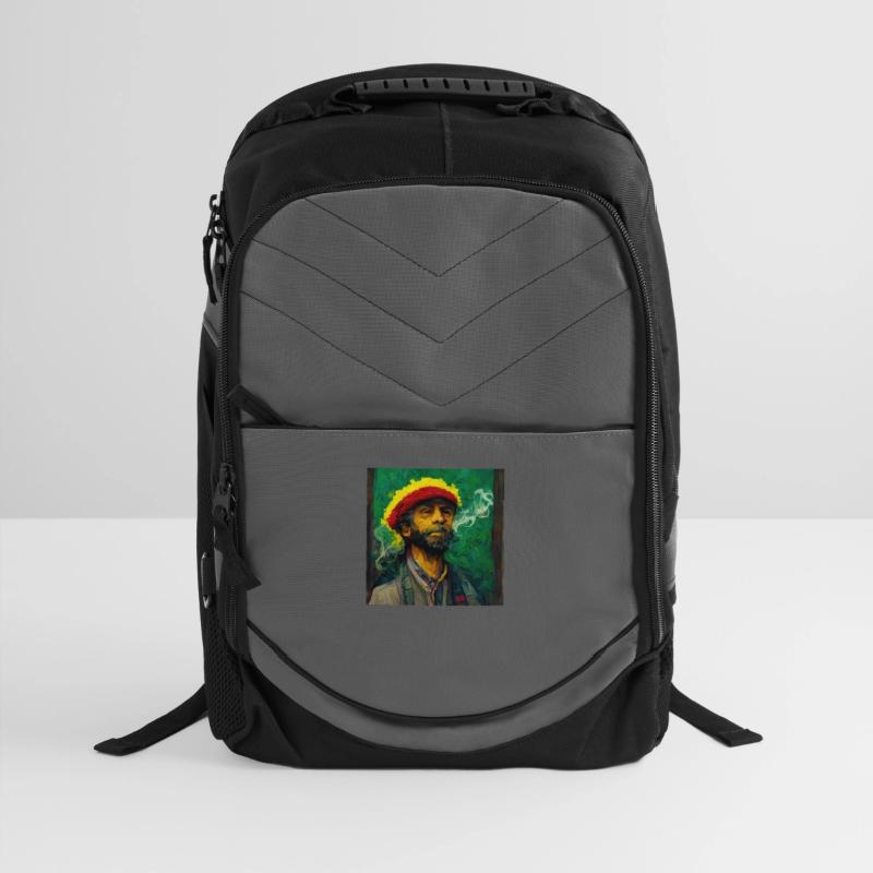 Rastafari Smoking weed painting