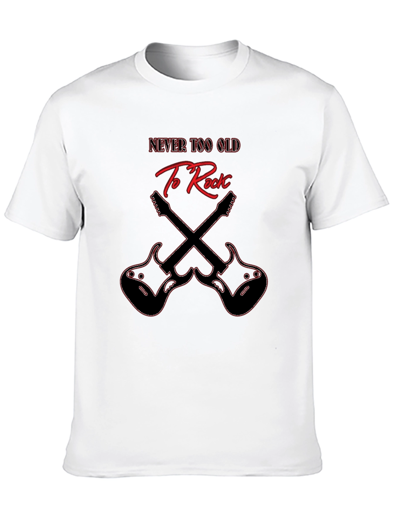 Never Too Old to Rock Guitar T-Shirt