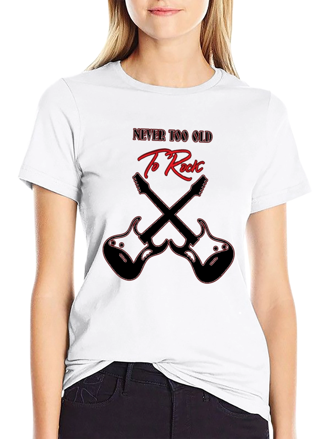 Never Too Old to Rock Guitar T-Shirt