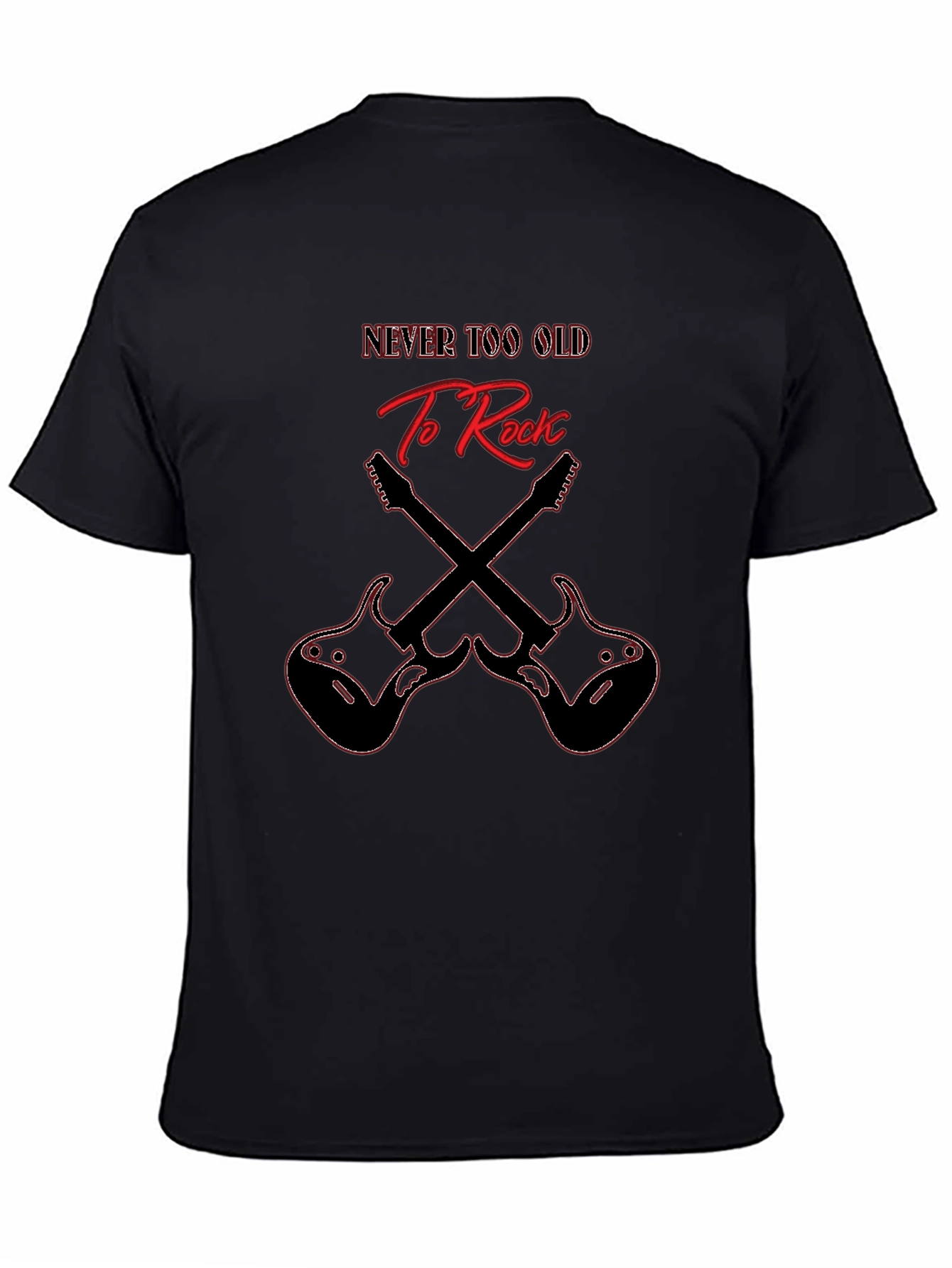 Never Too Old to Rock Guitar T-Shirt