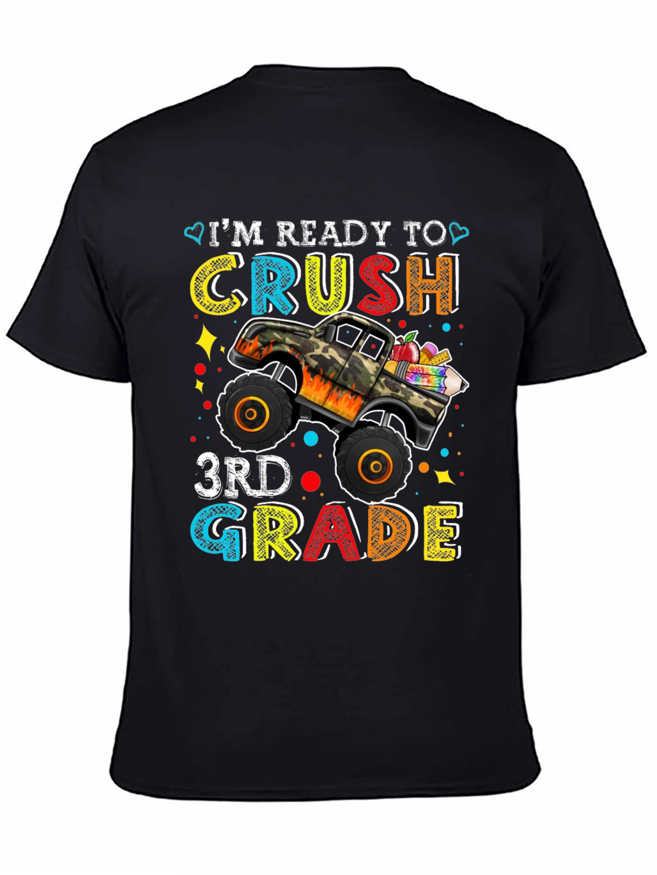 Ready to Crush 3rd Grade Monster Truck T-Shirt