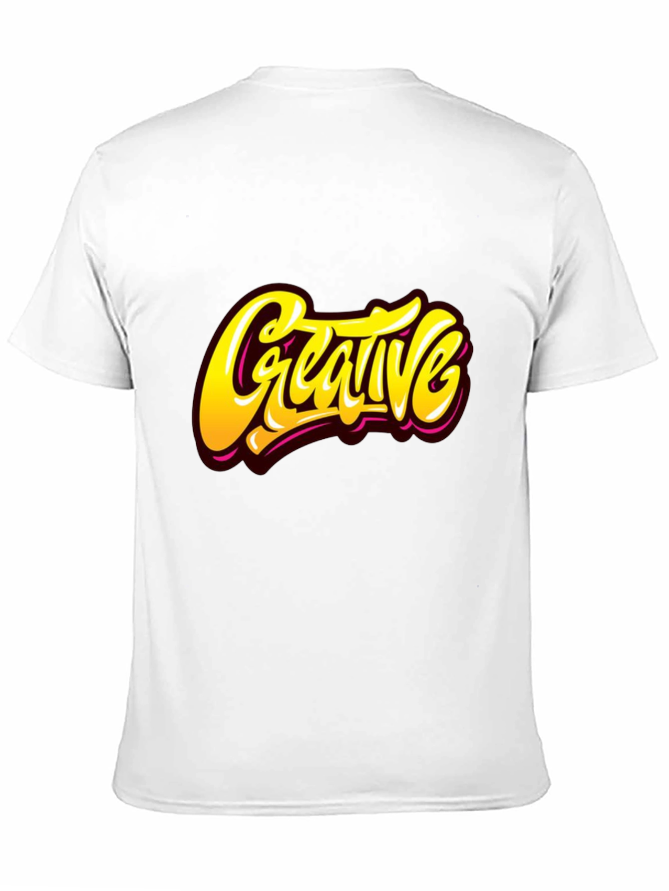 Creative Graphic Tee - Stylish Black Cotton T-Shirt