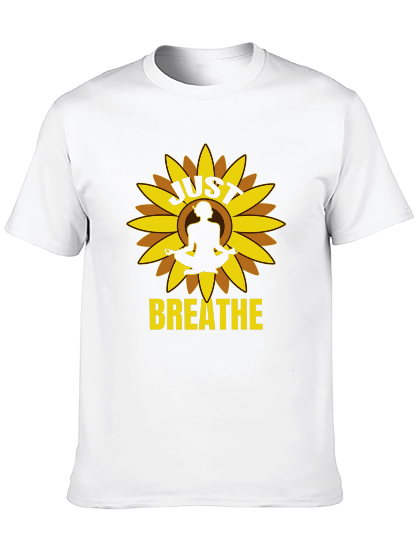 Just Breathe Yoga Sunflower Graphic Tee