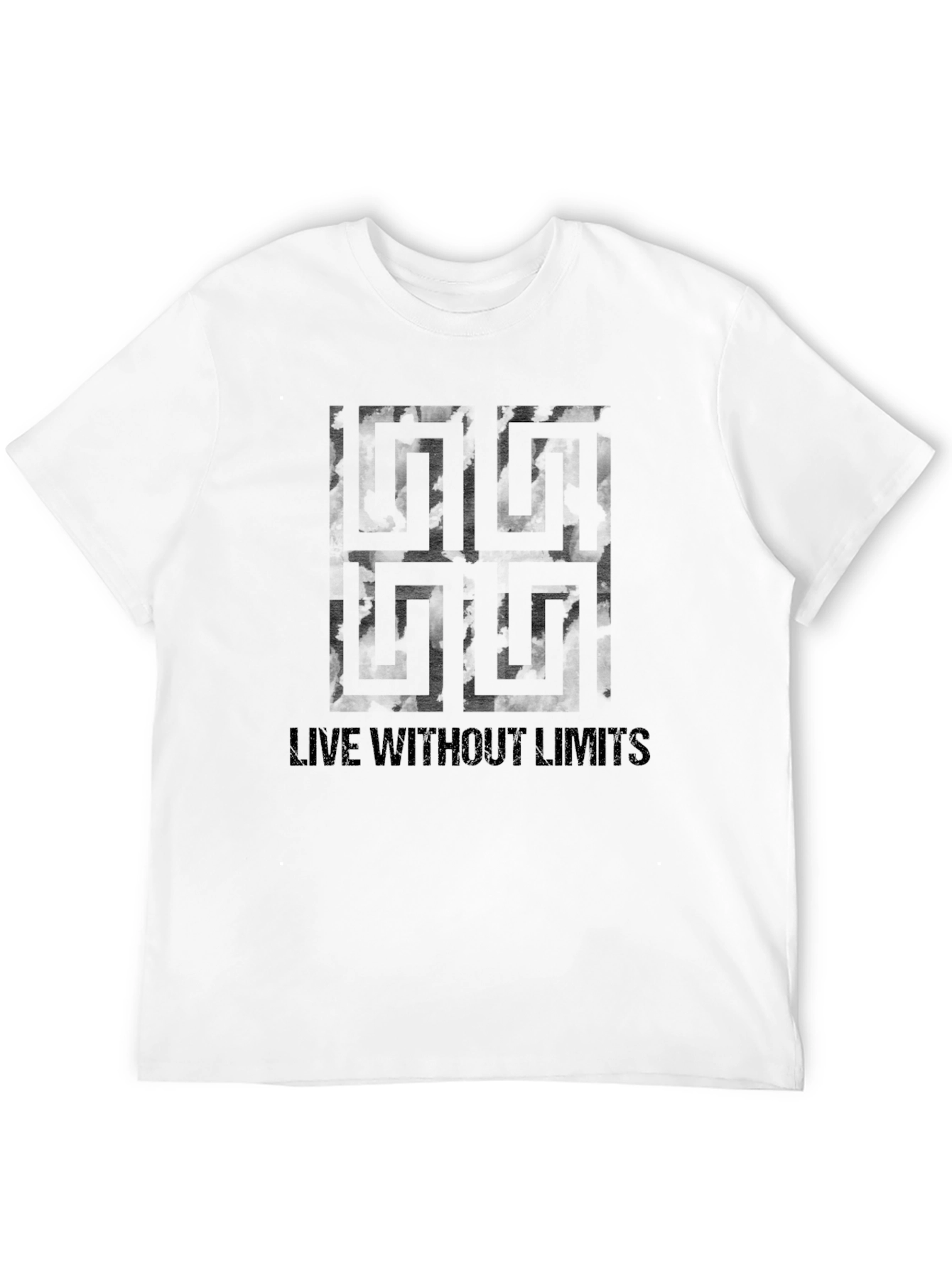 Edgy Black Graphic Tee - Live Without Limits