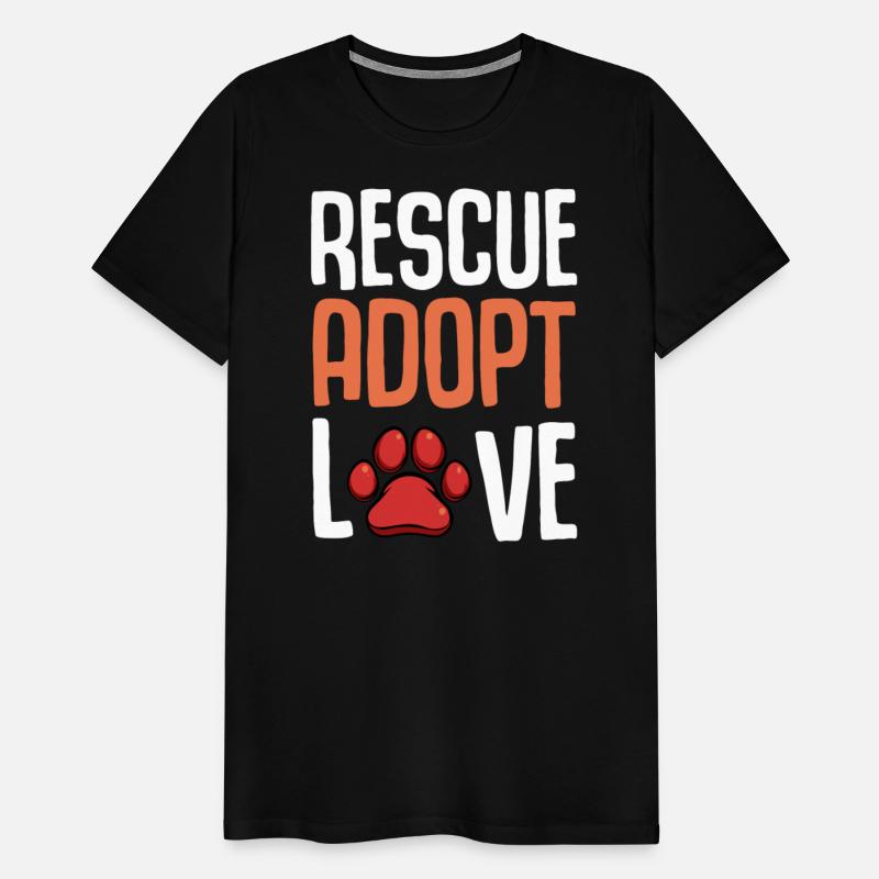 Rescue Adopt Love Cute Paw Print Dog Pet Animal Lo