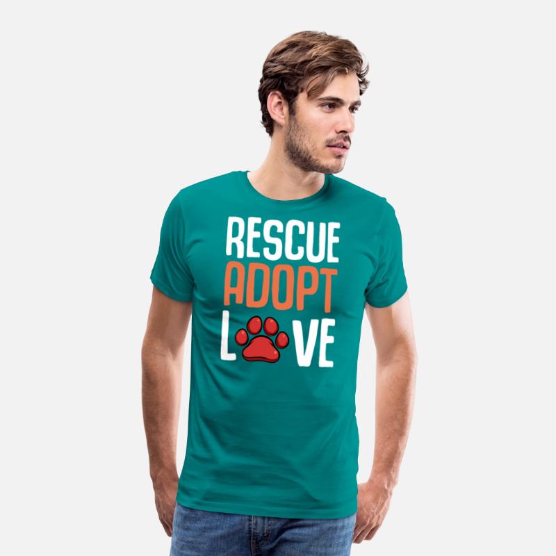 Rescue Adopt Love Cute Paw Print Dog Pet Animal Lo