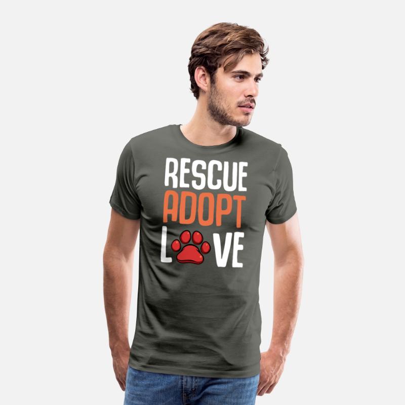 Rescue Adopt Love Cute Paw Print Dog Pet Animal Lo