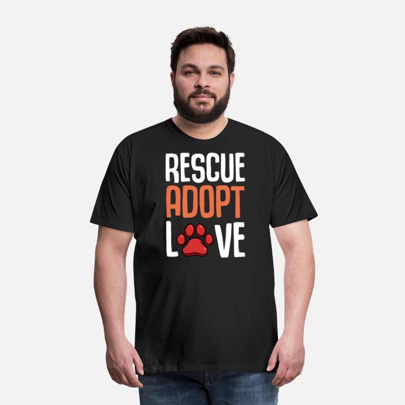 Rescue Adopt Love Cute Paw Print Dog Pet Animal Lo