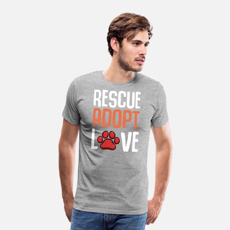 Rescue Adopt Love Cute Paw Print Dog Pet Animal Lo