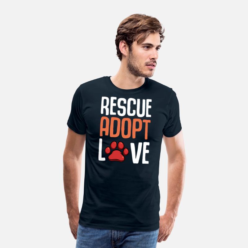Rescue Adopt Love Cute Paw Print Dog Pet Animal Lo