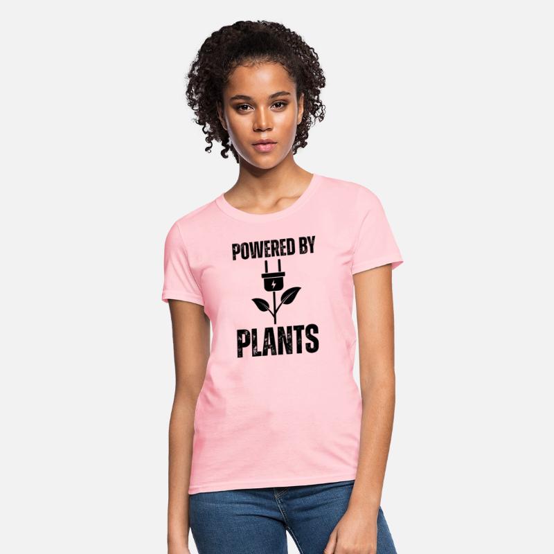 Retro Powered by Plants Funny Statement Vegetarian