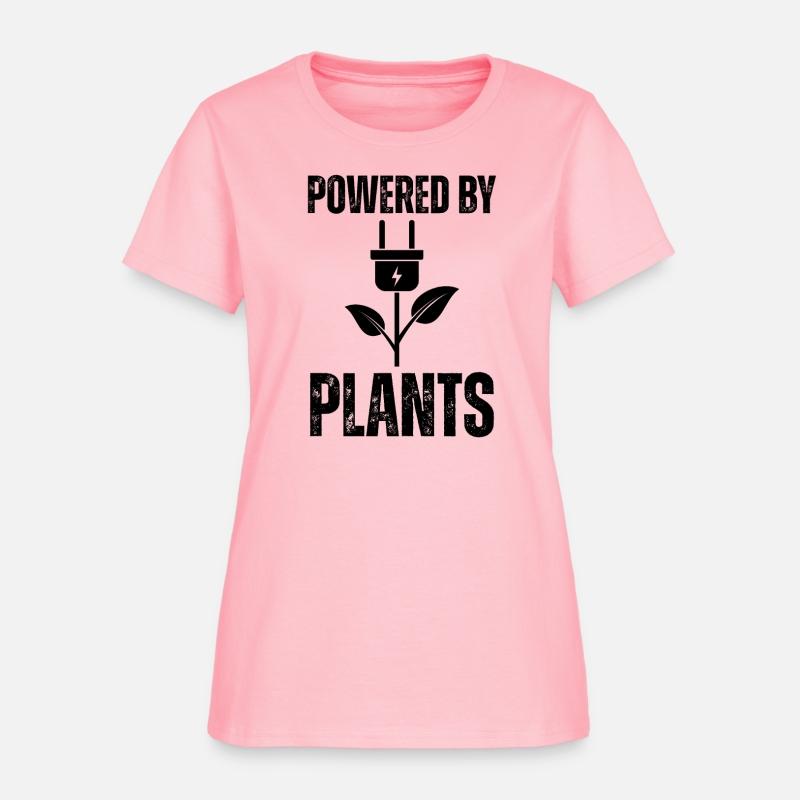 Retro Powered by Plants Funny Statement Vegetarian