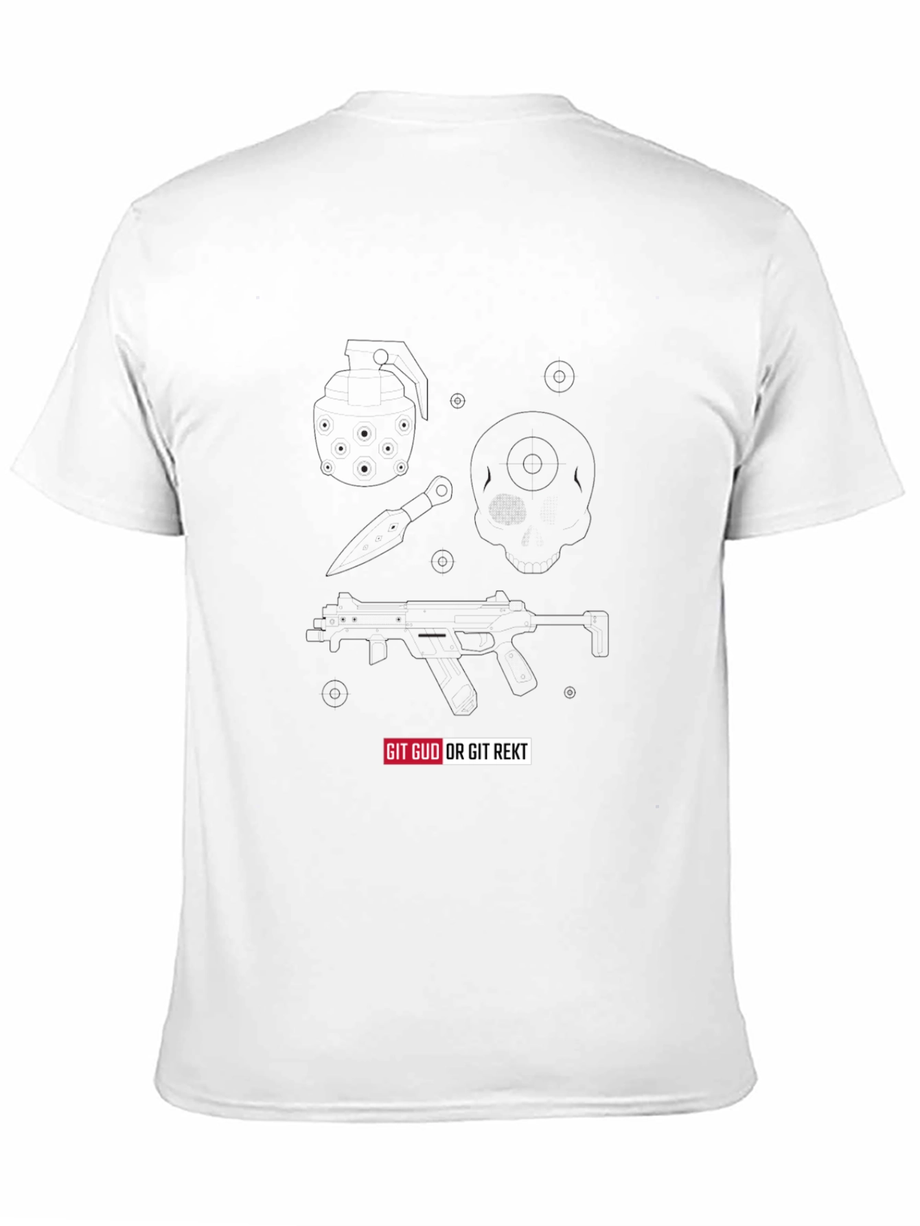 Git Gud or Git Rekt Black T-Shirt