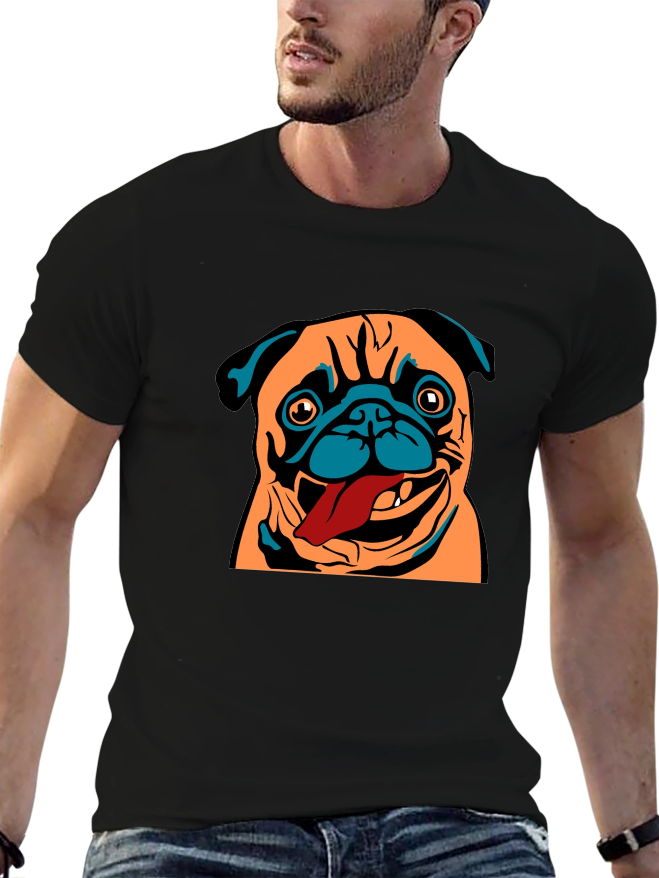 Pug Graphic Tee - Unique Dog Lover Gift