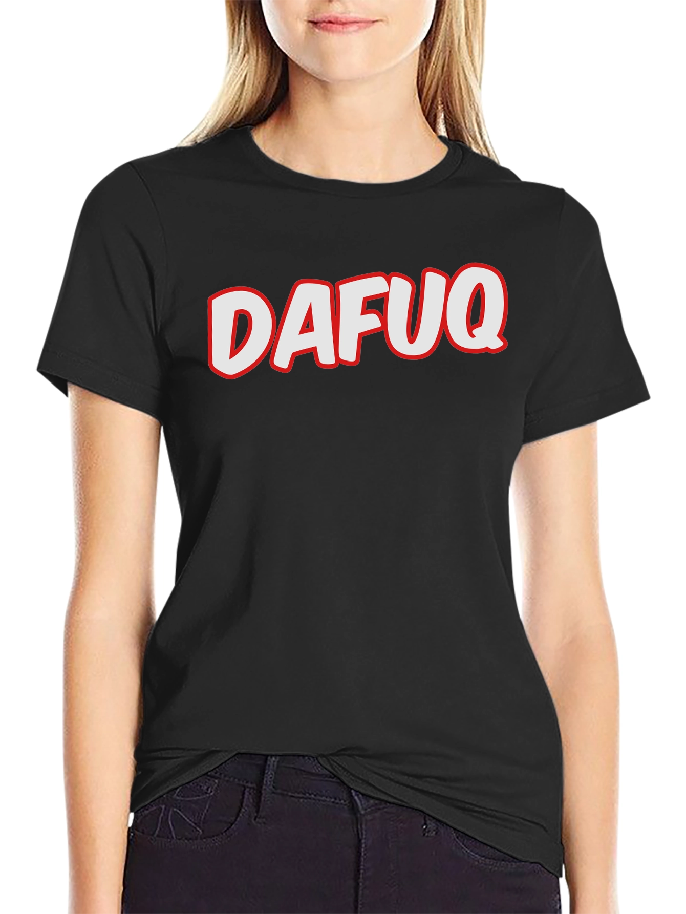 DAFUQ Graphic T-Shirt - Mens Black Tee
