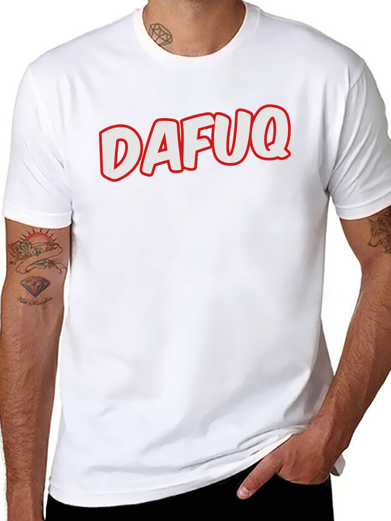 DAFUQ Graphic T-Shirt - Mens Black Tee