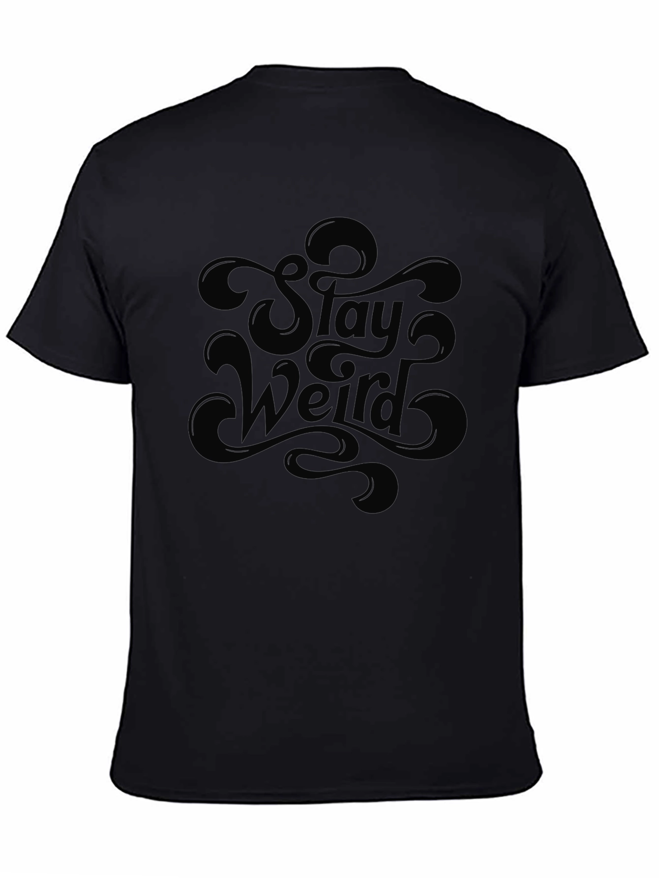 Stay Weird Graphic T-Shirt - Mens Black Tee