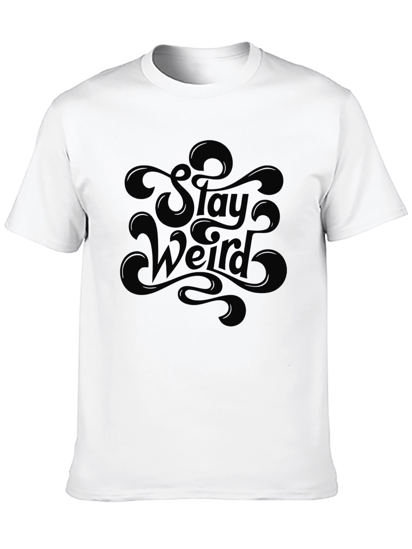 Stay Weird Graphic T-Shirt - Mens Black Tee