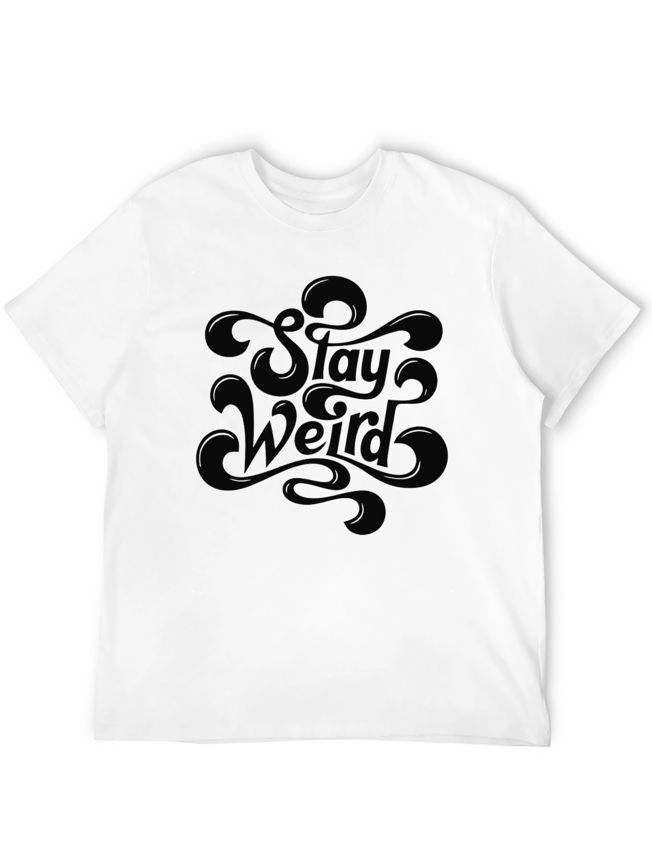 Stay Weird Graphic T-Shirt - Mens Black Tee