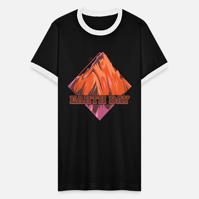 Rhombus Shaped Mountain Logo For Earth Day