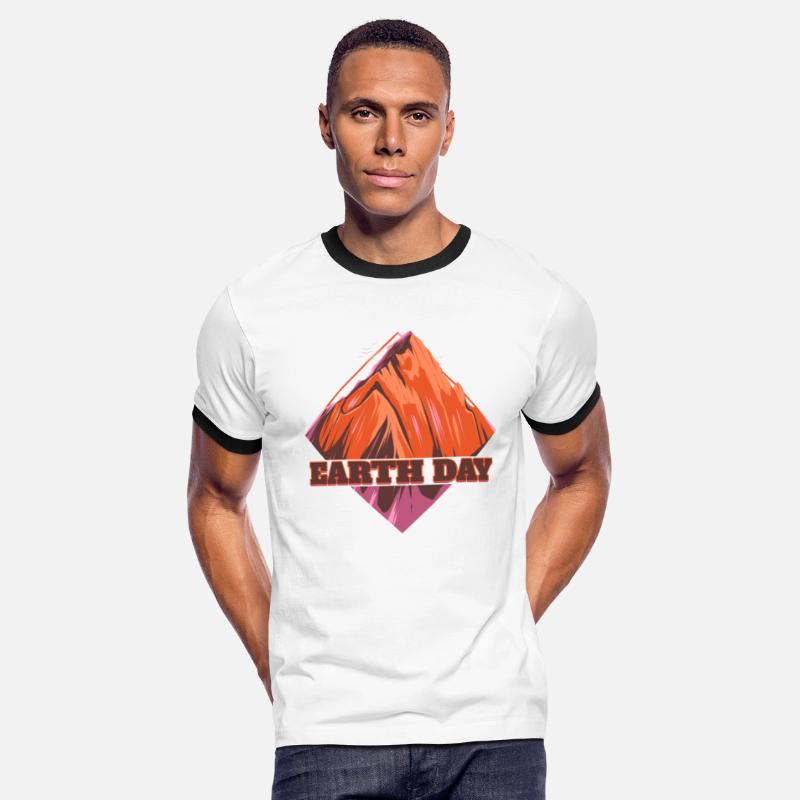 Rhombus Shaped Mountain Logo For Earth Day