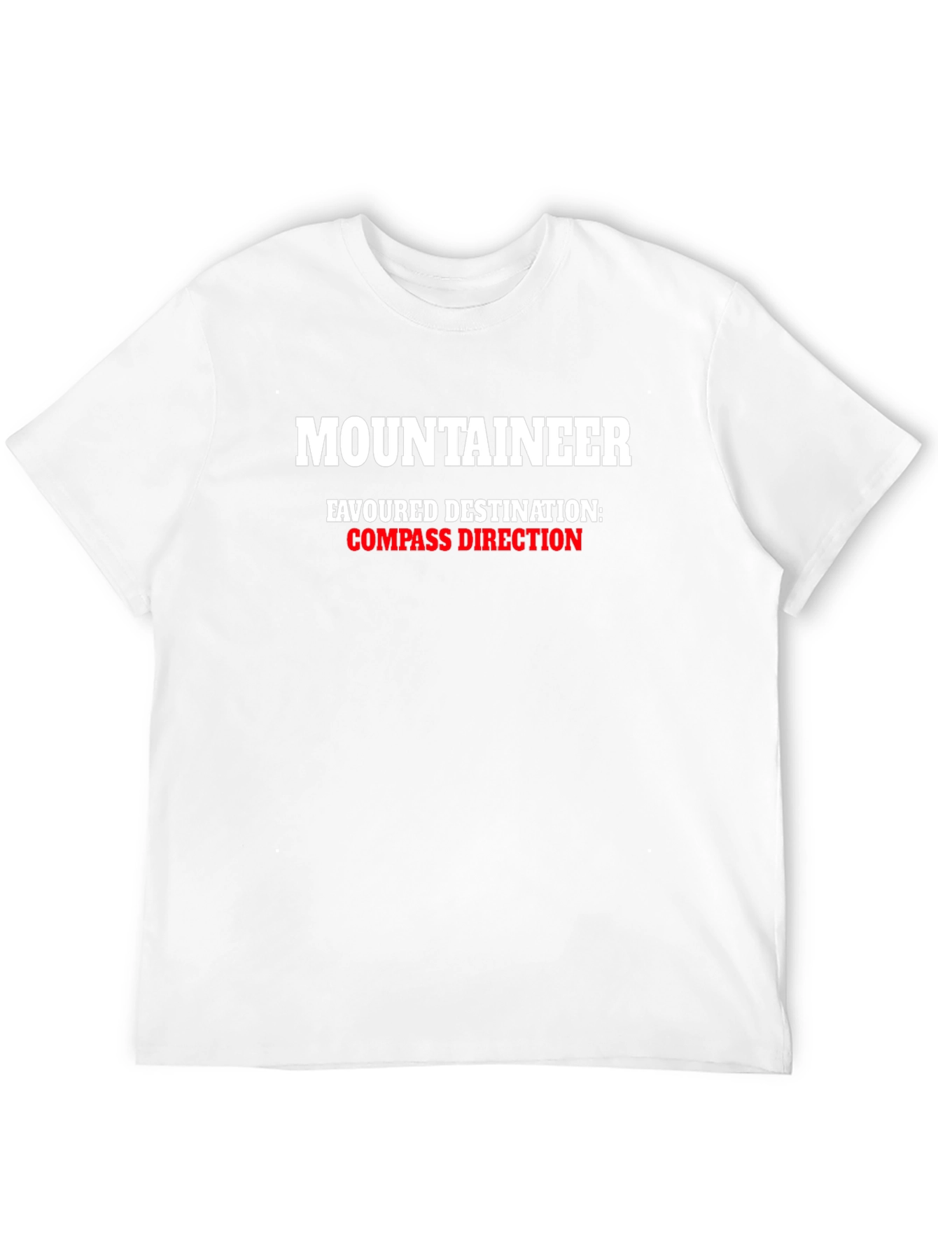 Mountaineer Compass Direction Black T-Shirt