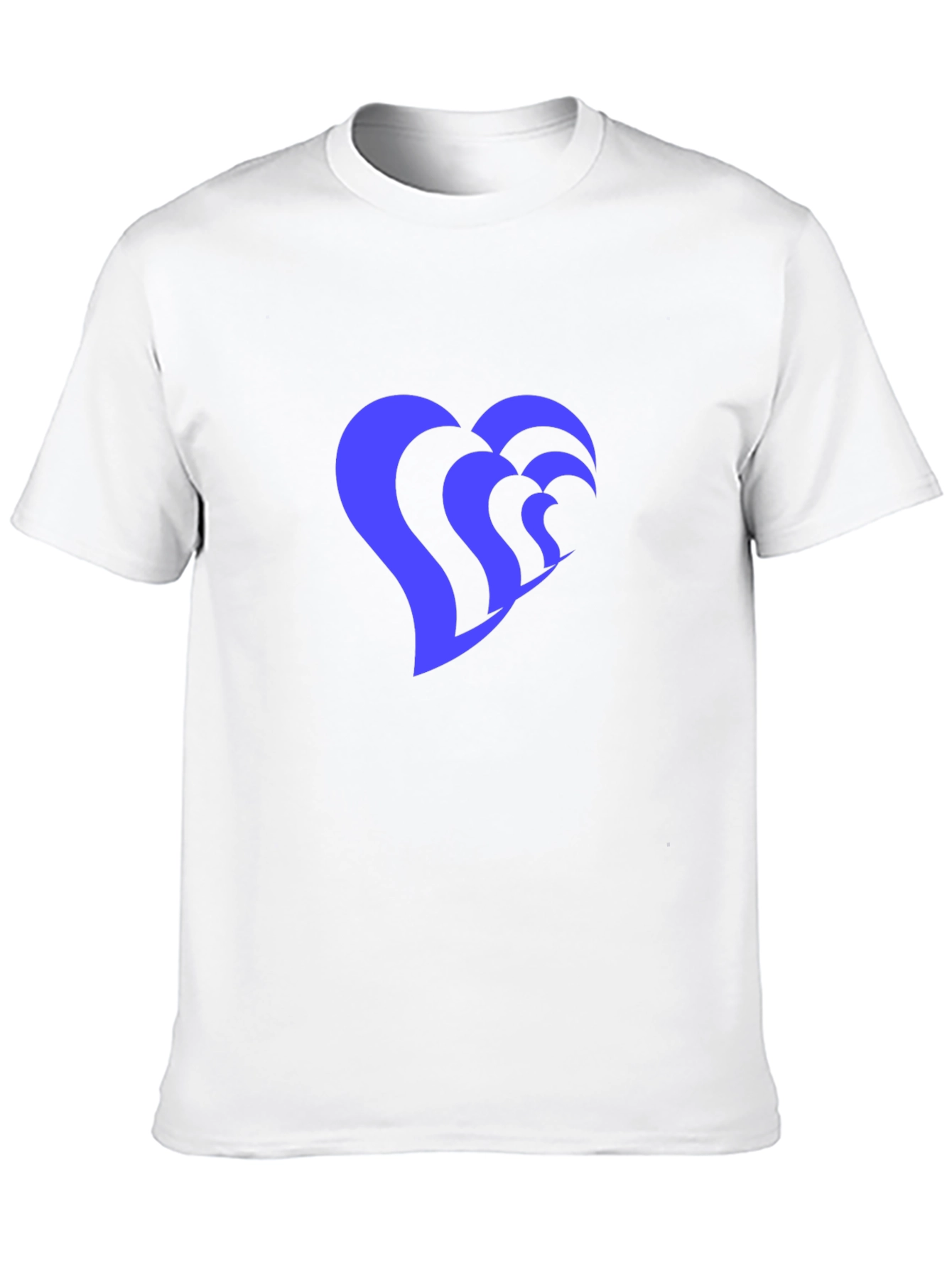 Heart Wave Graphic Tee - Stylish Black T-Shirt