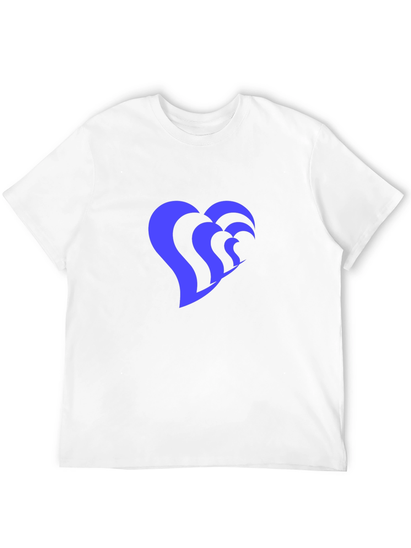 Heart Wave Graphic Tee - Stylish Black T-Shirt