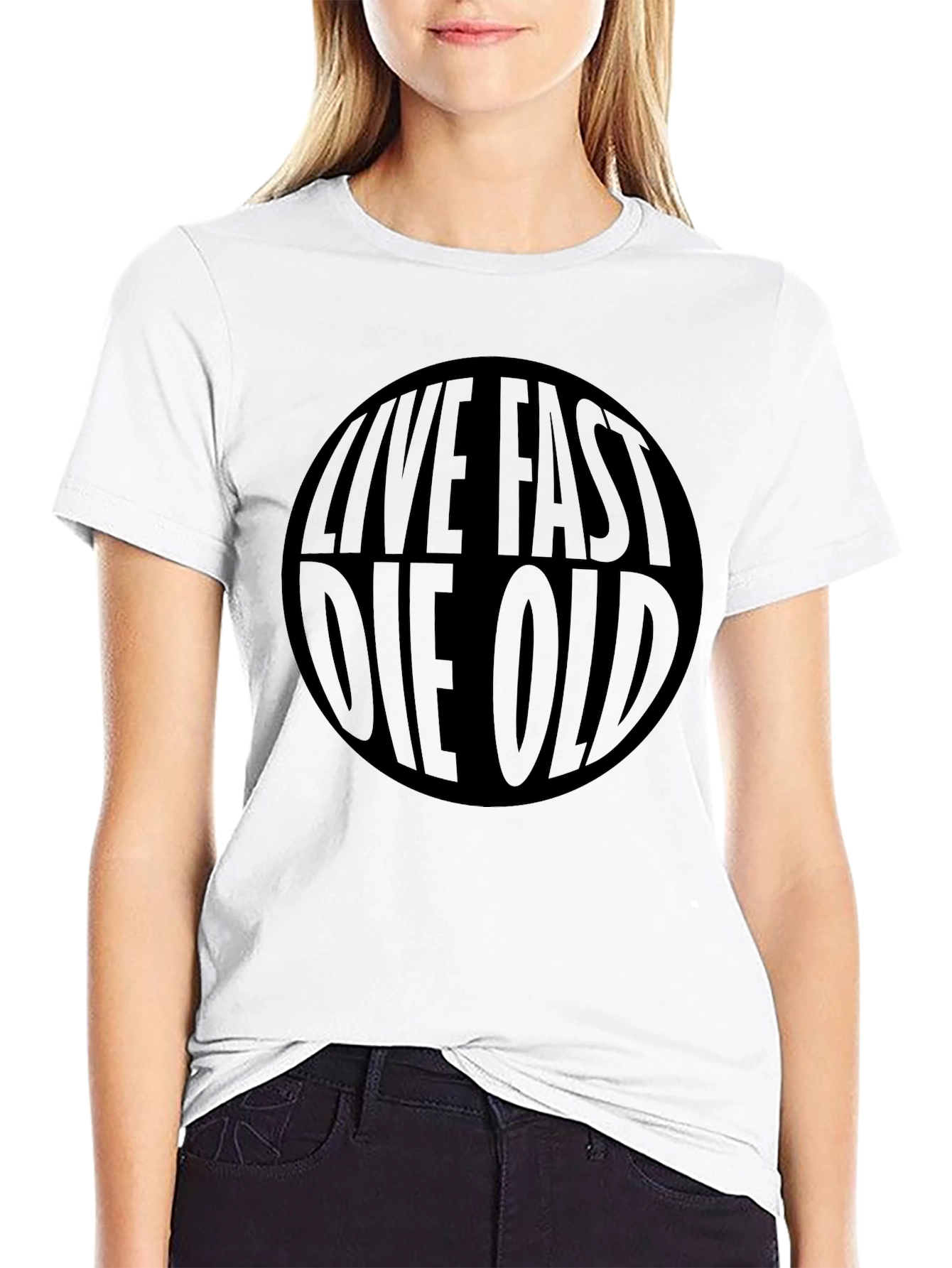 Live Fast Die Old Graphic T-Shirt
