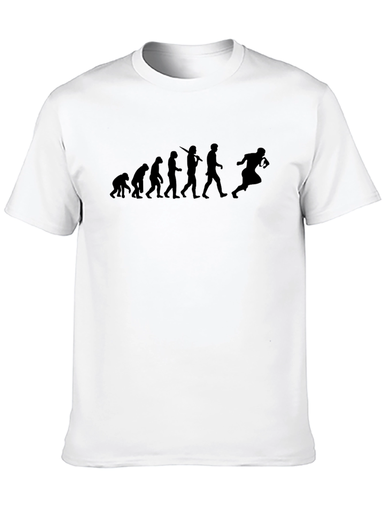 Evolution of Football T-Shirt - Black Graphic Tee