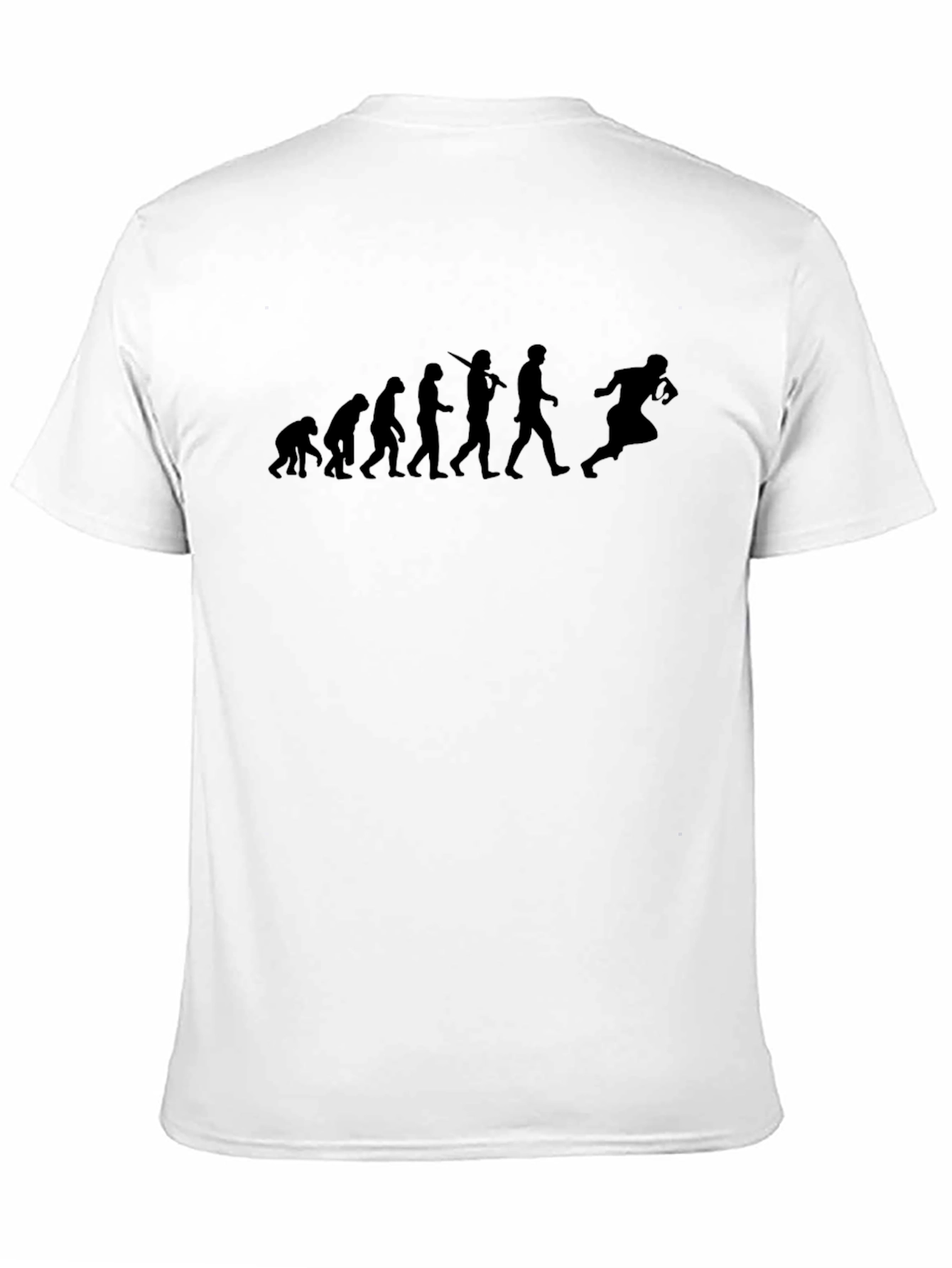Evolution of Football T-Shirt - Black Graphic Tee
