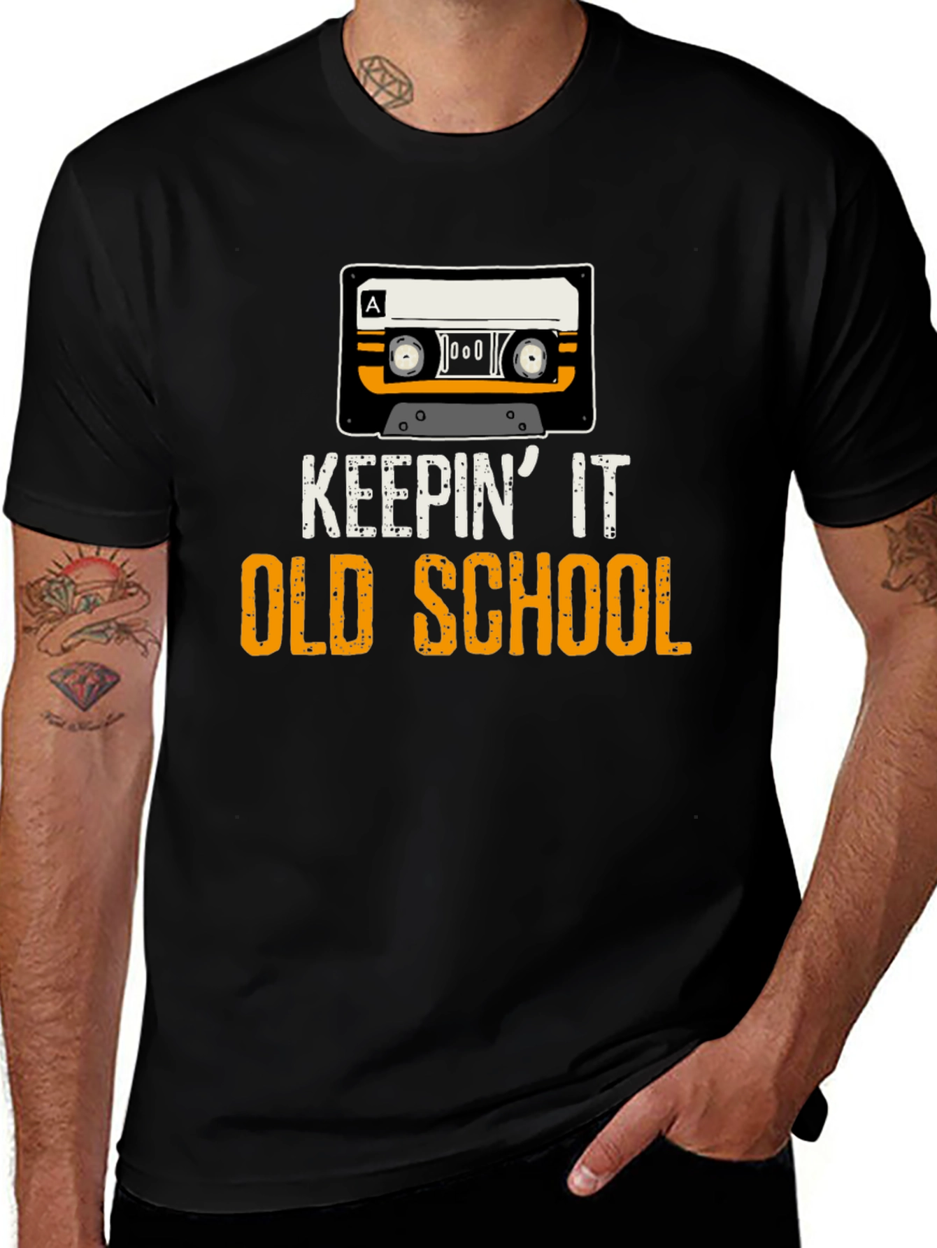 Keepin It Old School Retro Cassette T-Shirt
