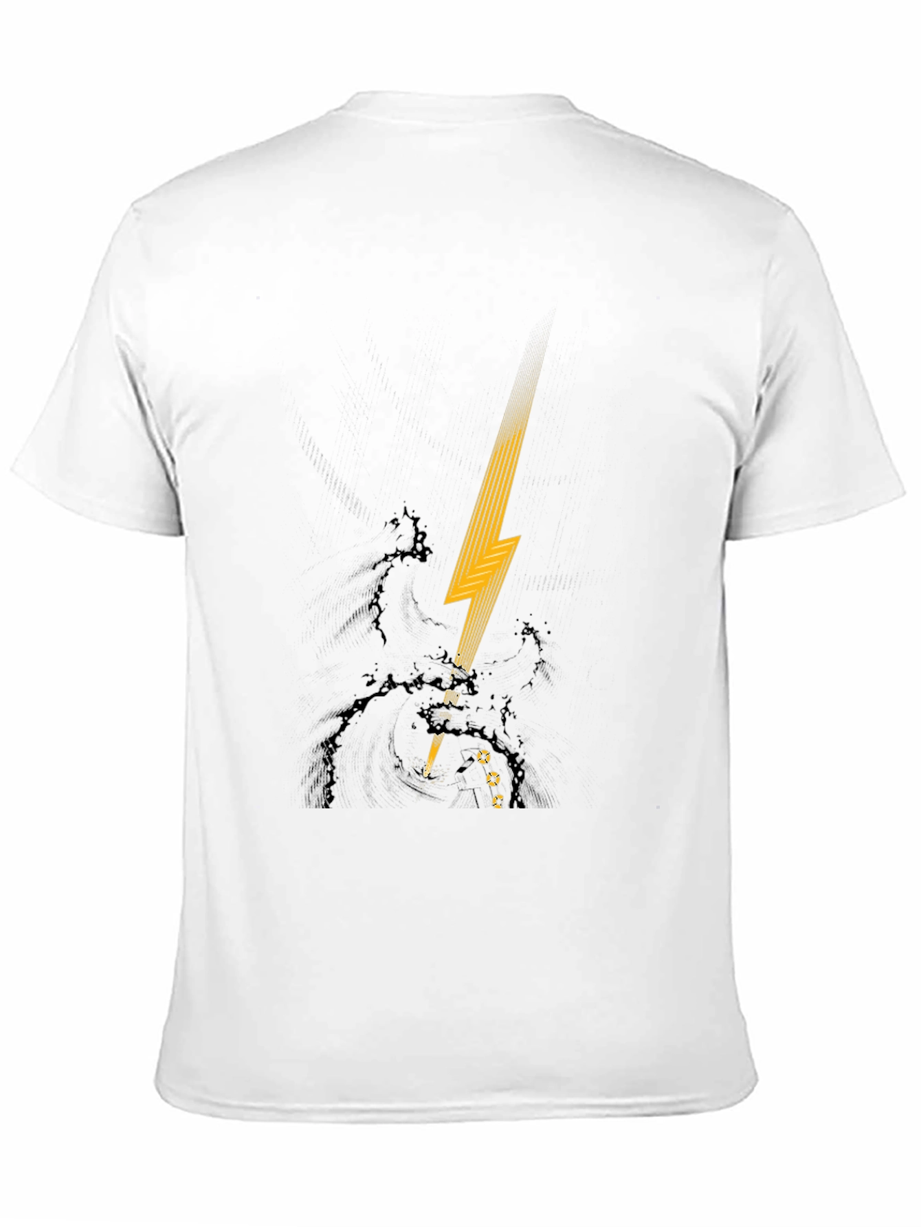 Lightning Bolt Graphic Black T-Shirt