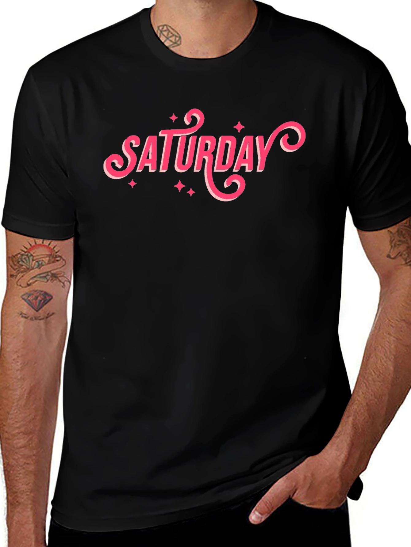 Saturday Graphic Tee - Casual Comfort