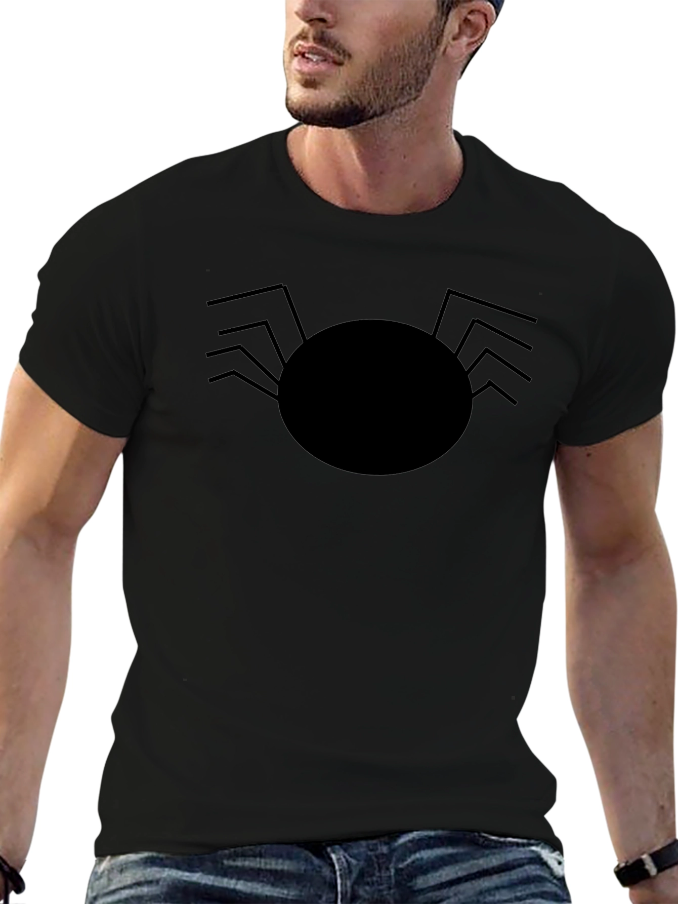 Spider Graphic T-Shirt - Mens Casual Tee