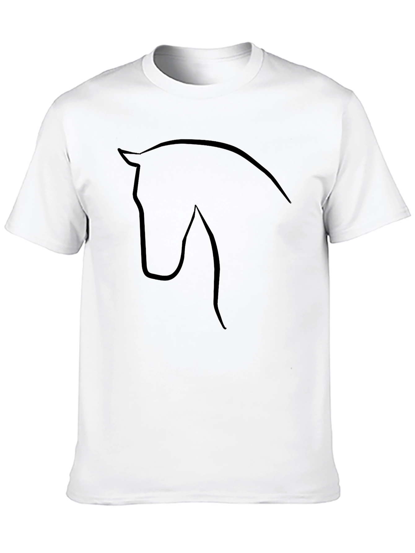 Horse Silhouette T-Shirt - Sleek Black Tee