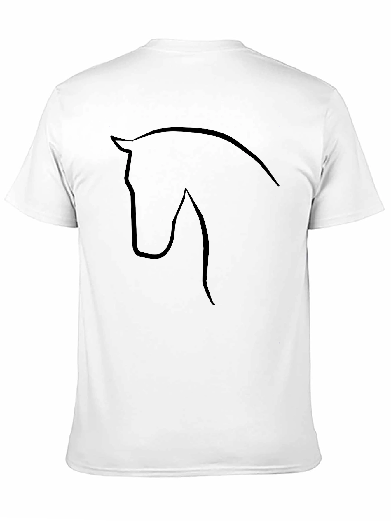 Horse Silhouette T-Shirt - Sleek Black Tee
