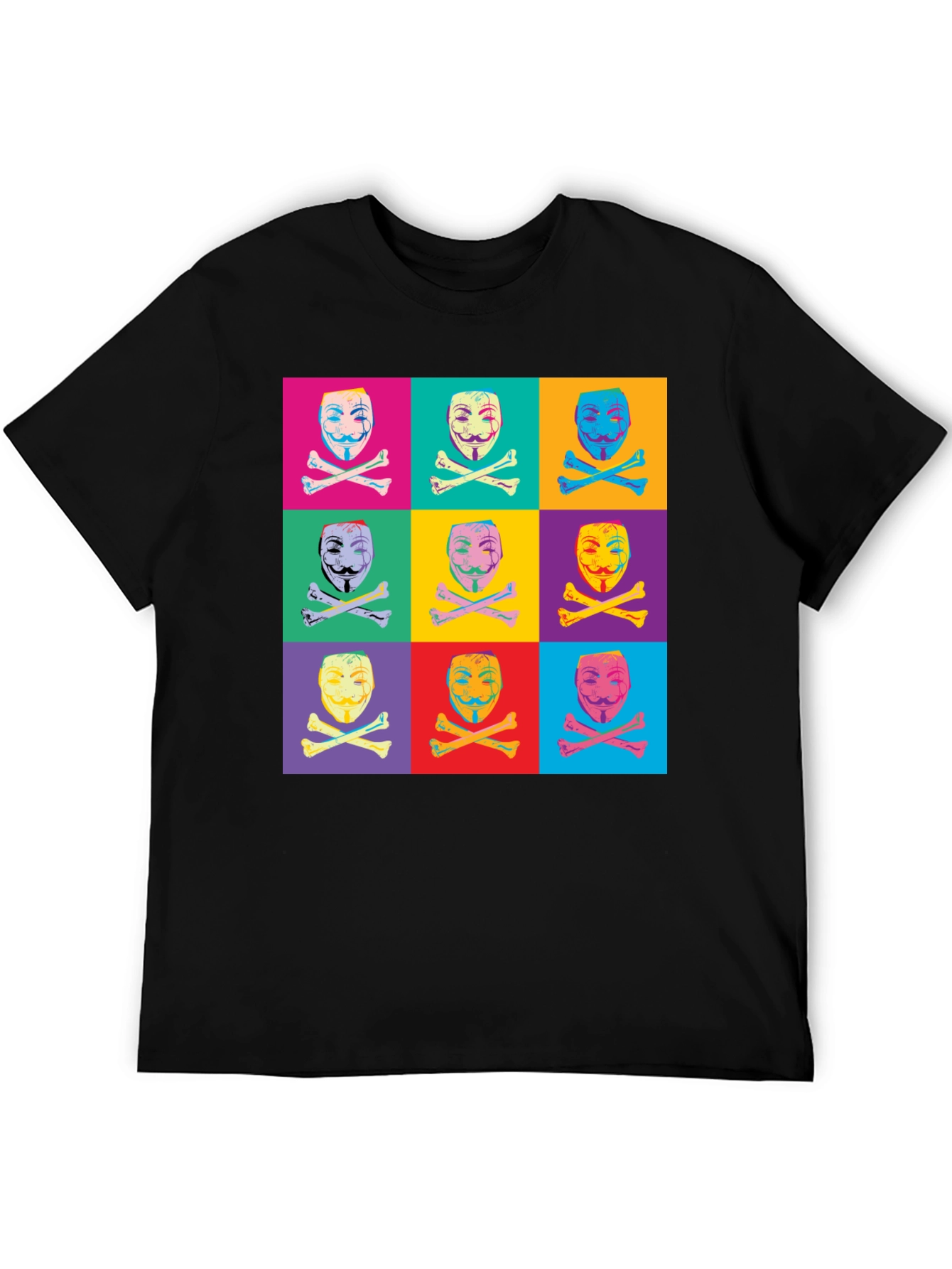 V for Vendetta Pop Art Graphic T-Shirt
