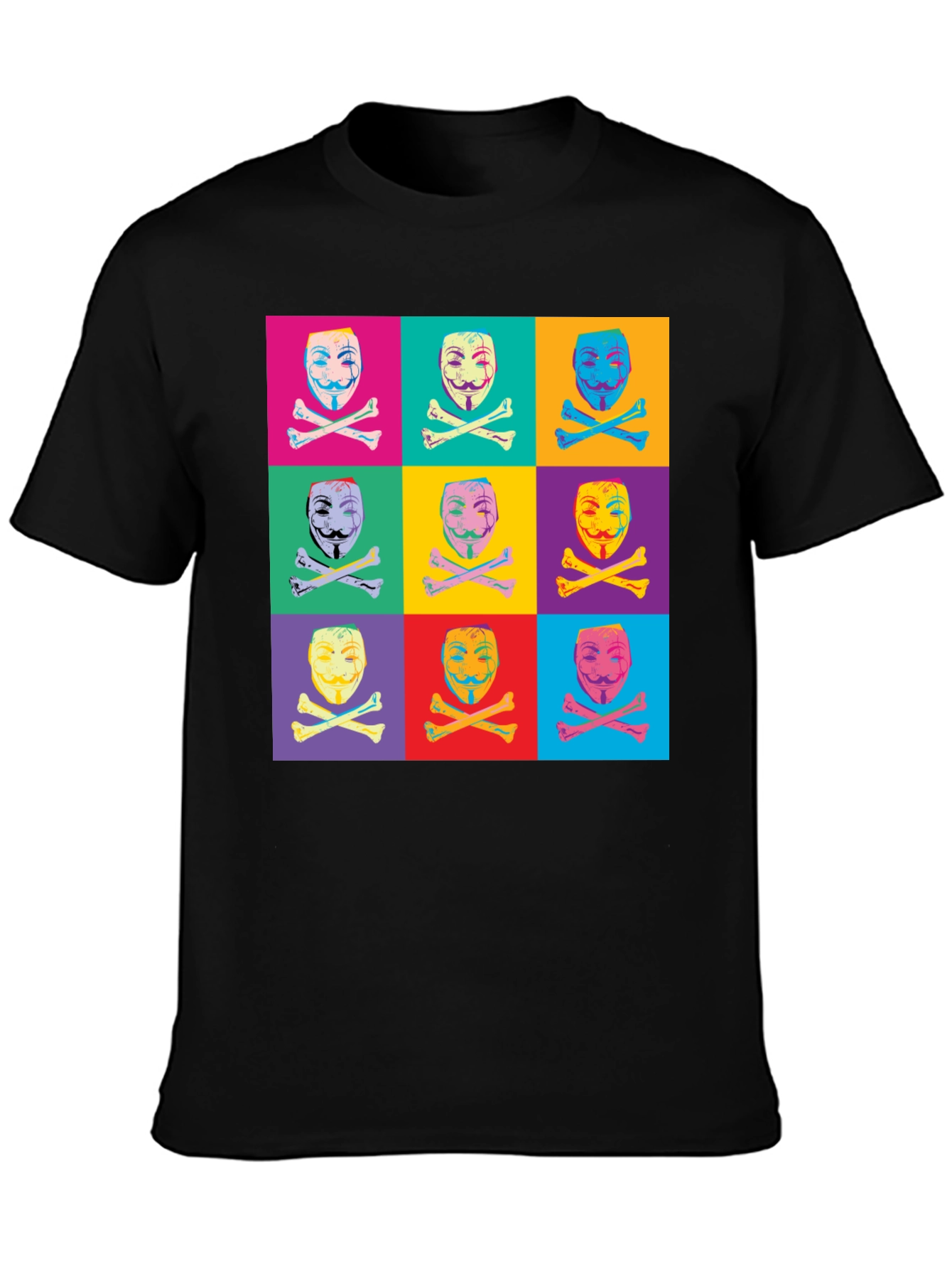 V for Vendetta Pop Art Graphic T-Shirt