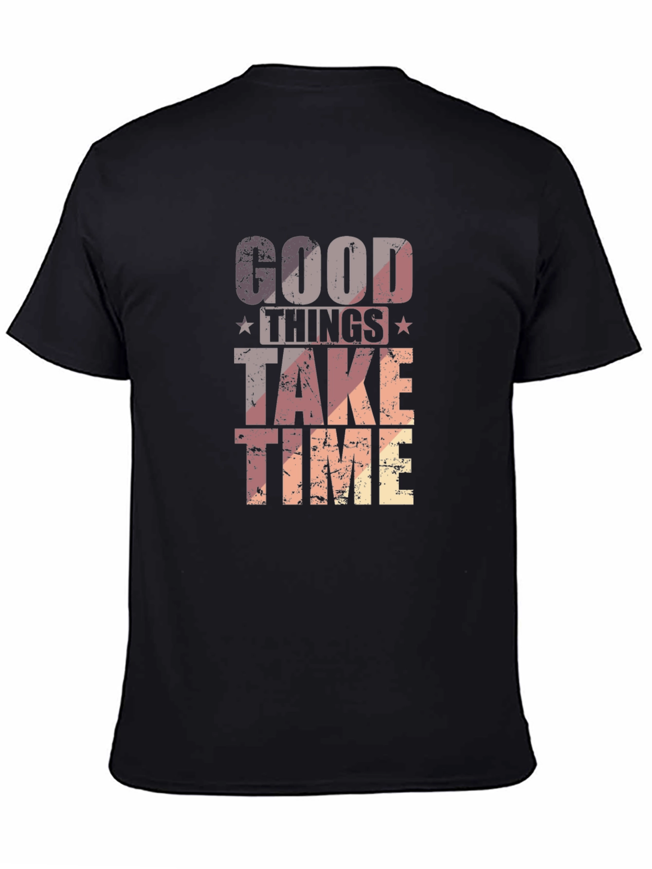 Good Things Take Time Graphic Tee - Black