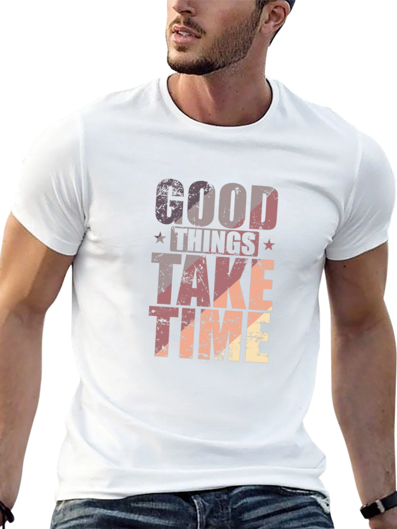 Good Things Take Time Graphic Tee - Black