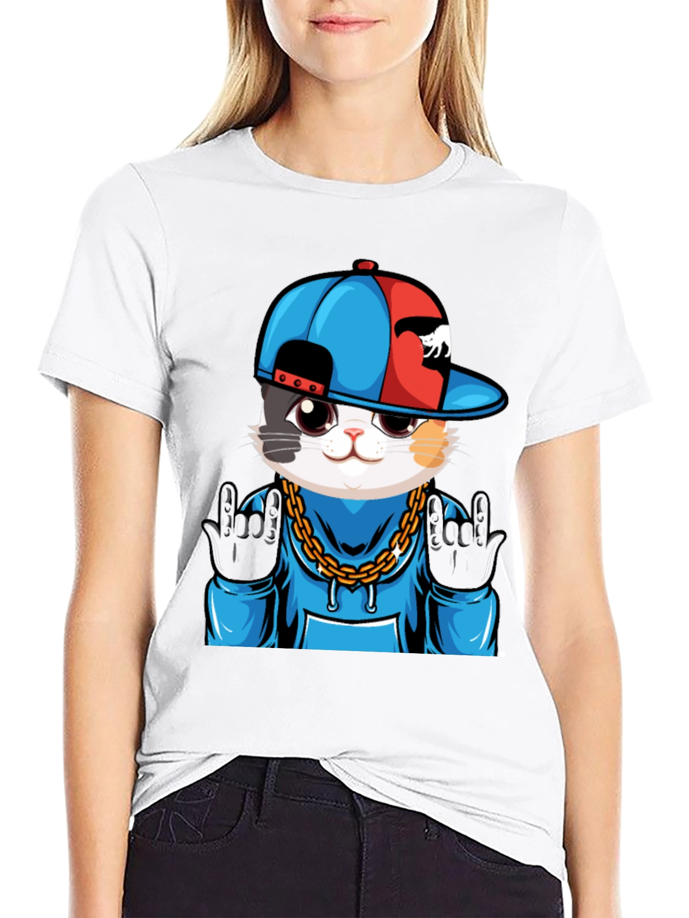 Cool Cat Graphic Tee - Urban Style
