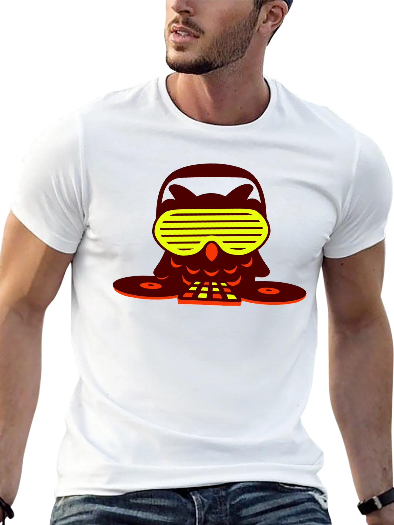 DJ Owl T-Shirt - Unique Graphic Tee