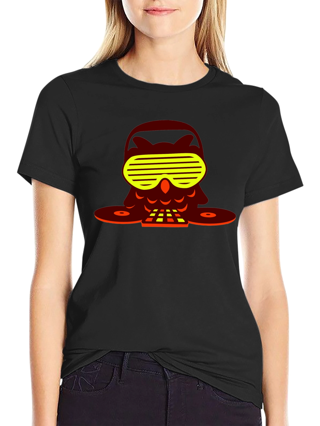 DJ Owl T-Shirt - Unique Graphic Tee